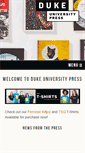 Mobile Screenshot of dukeupress.edu
