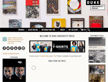 Tablet Screenshot of dukeupress.edu
